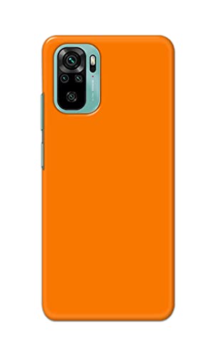 Image of Plain Orange Hard Back Case Cover for Redmi Note 10, Redmi Note 10S Back Cover -(J5) VNS2229