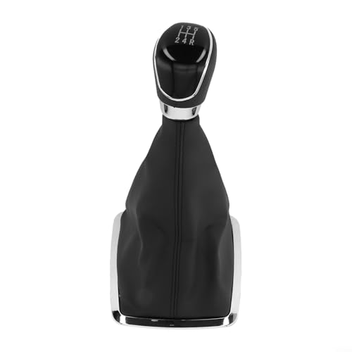MoSundi Bota de cambio de 5 velocidades, funda de palanca de cambios ABS PU de cuero de repuesto para Ford Focus MK2 5.3 x 5 x 4.5 pulgadas