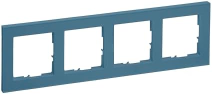 LEGRAND, SEANO+ 4-fach Rahmen, halogenfreies Thermoplast, nachhaltige Produktion und Verpackung, Farbe: Petrol lackiert, 765584
