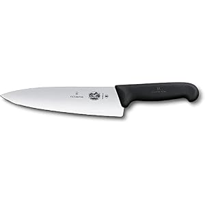 Victorinox Fibrox Pro Chef's Knife, Black, Including Protective Cover, 13 Inch (5.2063.20)