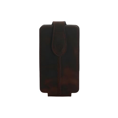 Ariat boîtier à cellules centrales étui téléphone portable grand marron cuir