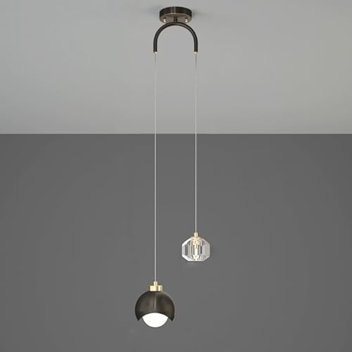 Lampe suspendue en cristal G9 pour chambre cosy