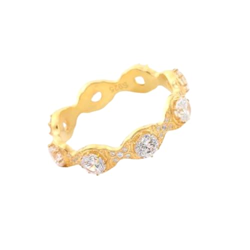 Bague de mariage moissanite ronde 2mm, le cadeau idéal en argent 925 et or 14k