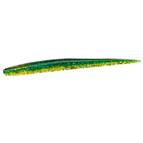Lunker City Fishing 4.5" Slug-Go Original Soft Plastic Bass Lure Stick Bait Worm 8 Per Bag, Made in The USA - Perch 61
