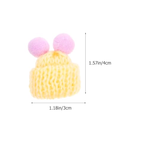 Bonnets tricotés réutilisables en différentes couleurs pour décoration et customisation - 5