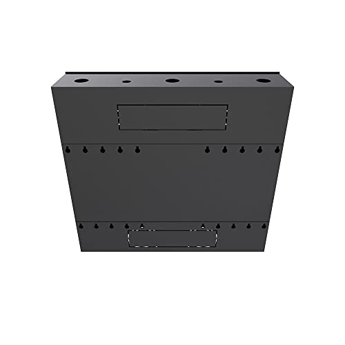 Image of NavePoint 5U Vertical Server Rack Enclosure, Low Profile, 15.7 inch Deep, Max Weight Capacity 132lbs - 5U Network Cabinet Vertical Wall Mount, Perforated, Black