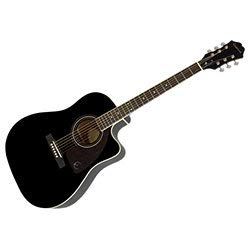Amazon | Epiphone AJ-220SCE EB(エボニー) エレアコギター