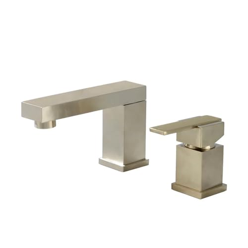Grifo de lavabo de baño ancho cuadrado para evitar salpicaduras 2