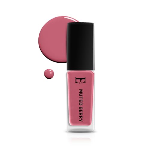 Image of MUTED BERRY Vegan Nail Polish Dusky Berry Color | Long Lasting Chip Resistant Formula | Quick Dry Glossy Finish | Non Toxic & Cruelty Free Nail Paint for Women | 10 ml