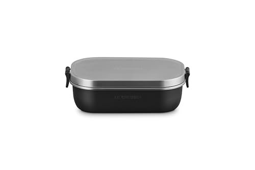 Image of Le Creuset Stainless Steel On The Go Lunch Box, 30 oz., Licorice