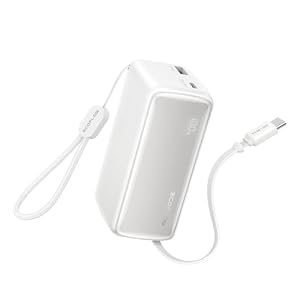 EcoFlow Power Bank 10000mAh 45W mit 70cm Integrieterm einziehbarem Kabel