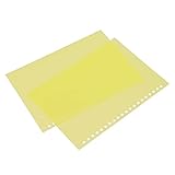 aqxreight 50pcs Blechschutzbindungsabdeckung Matt 20 Löcher PP Kunststoff für die Präsentation Grün Grün (YELLOW)