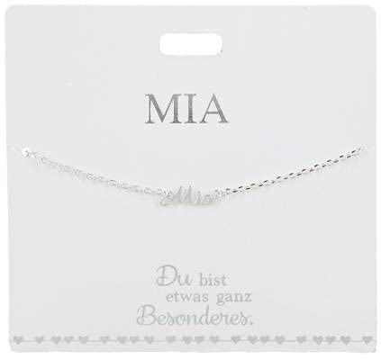 unbekannt Kinderarmband - Versilbertes Armband mit Namen Mia