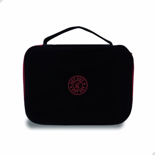 Estojo Grande Box Escolar Neon com 2 compartimentos e Zíper 23x15cm Organizador de Material Escolar com espaço para 100 lápis (Preto)