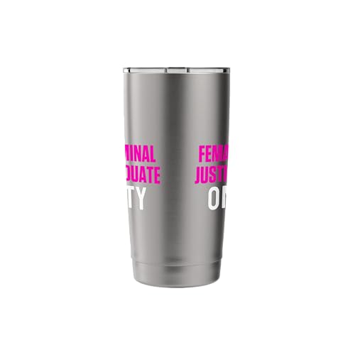 Criminal Justice Degree Graduate Duty Graduation Stainless Steel Insulated Tumbler