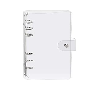 Eachbid A5 Ringbuch Ordner, 6 Ringe, Transparent