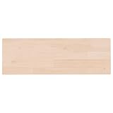 GFMGUEMV Regalboden Massivholz Eiche 60x20x1,5 cm Unbehandelt - Wandboard aus Eichenholz für zusätzlichen Stauraum und Ausstellungsfläche