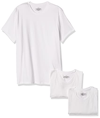 Calvin Klein Men's Cotton Classics Multipack Crew Neck T-Shirts, White 3 Pack New, Medium