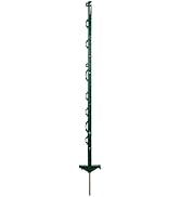 horizont Weidezaunpfähle Kunststoff 5 Stück grün, Höhe 108cm, Doppeltritt, Kunststoffpfahl mit Ös...
