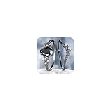 HUUGVBCO 925 Sterling Silver Black Gem Ring Cocktail Rings Set of Rings Black Agate Cubic Zirconia Anniversary Promise Ring Cz Eternity Engagement Wedding Band Ring for Women 6#