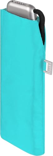 Doppler Damen Taschenschirm Carbonsteel Mini Slim UV-Schutz - aqua blue
