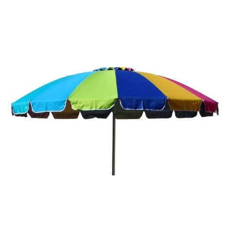 Sombrilla de playa arcoíris 240/32 poliéster aluminio Multi
