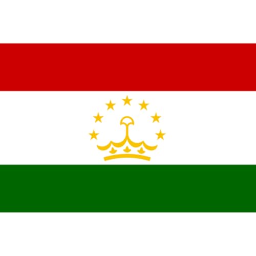 Drapeau Tadjikistan (5 x 3.3 cm) - Sticker/autocollant