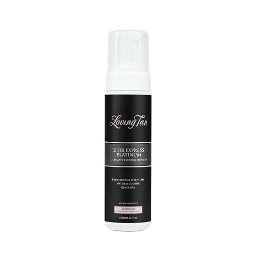 Loving Tan Platinum 2 HR Express Self Tanning Mousse, Darkest Shade Yet - Streak Free, Professional Quality Sunless Tanner- 10+ Applications per Bottle, Cruelty Free, Naturally Derived DHA, 6.7 Fl Oz