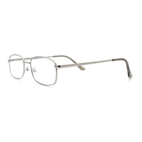 Image of SA106 Extra Narrow Slim Metal Rim Oval Rectangle Retro Vintage Clear Lens Fashion Eyeglasses