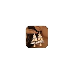 B3-colorful christmas tree earrings