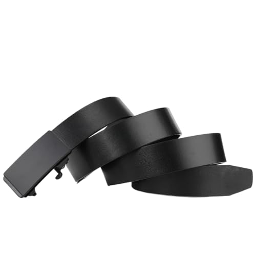 Belts for Men 1pcs Men's Belt Belt Men's Leather Automatic Buckle Belt Men's Youth Business Belt(125cm)2