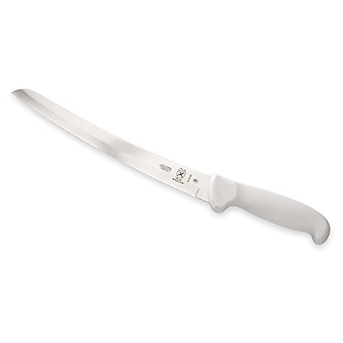 Mercer Culinary Ultimate White 10" Curved Wavy Edge Bread Knife, White - Image 3