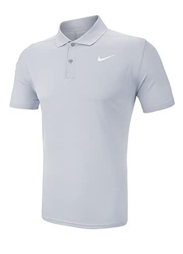 Nike Men's Nike Dri-fit Victory Polo, Sky Grey/White, X-Large