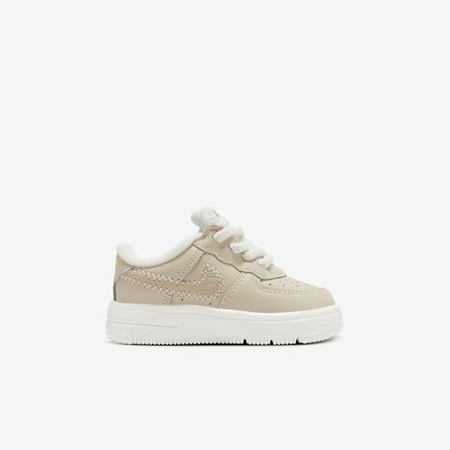 Nike Force 1 Low SE EasyOn Baby/Toddler Shoes (FZ1009-100, Sanddrift/Sail/Dark Raisin/Pale Ivory)3