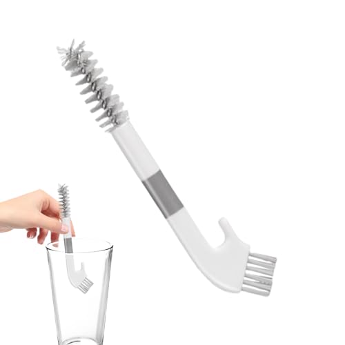 ガラスカップ洗浄スクラバー、ガラス洗浄ツール,ガラスカップ洗浄用スクラバー両頭洗浄具 | カップ、ボトル、ティーポット、蛇口、タンブラー用クリーニング洗浄ブラシセット