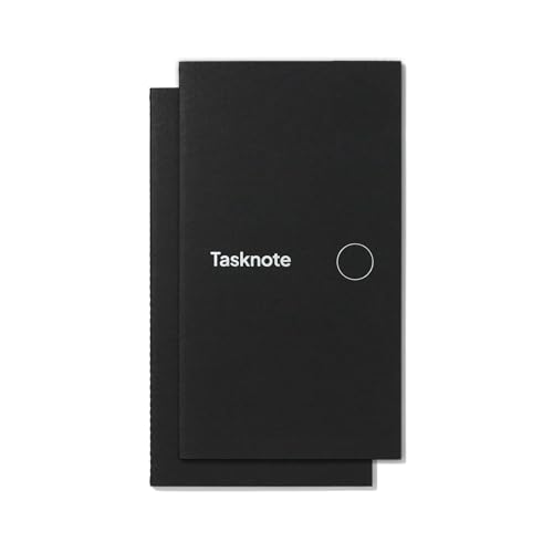 Image of RODA Tasknote (Set of 2) - Monthly Undated Planner with 31 Spreads | Extra Dot-Grid Notes Pages | 90 gsm Ink-Friendly Paper | Compact 180x100 mm Size | Saddle-Stitched Softcover | Desk-Friendly