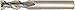 WIDIA Hanita 410205001. 4102 HP Aluminum End Mill, 5 mm Cutting Dia, Carbide, Uncoated, Right Hand Cut, Straight Shank, 5 mm Shank Dia, 2-Flute