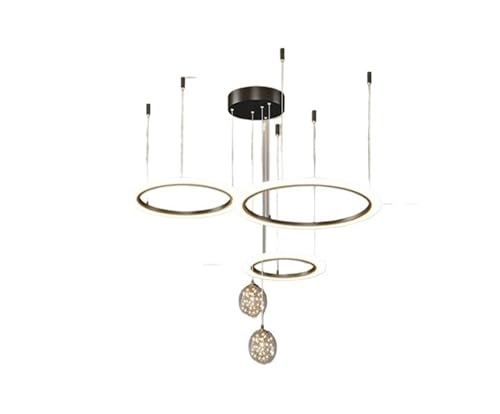 Lustres pour salle manger design noir et chic avec éclairage suspendu réglable