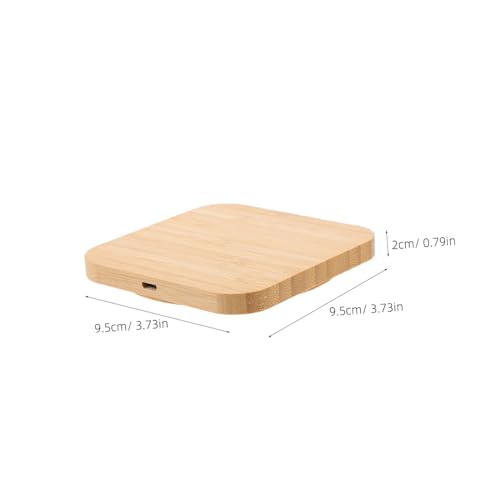 Cargador inalámbrico madera con protección contra sobrecarga portátil 2