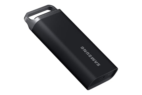 Samsung SSD Externe T5 EVO Portable, 2 To, Vitesses de lecture/écriture Jusqu'à 460 Mo/s, USB 3.2 Gen1, Compatible MacOs, PC, appareils Android, consoles de jeux, Noir, MU-PH2T0S/EU