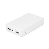 オウルテック モバイルバッテリー 10,000mAh 大容量 PSE適合 小型 軽量 USB Type-C入出力 かしこく充電 低電圧モード iPhone iPad スマートフォン タブレット対応 USB Type-Cケーブル付属 ホワイト OEC-LPB10012-RWH