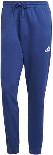 adidas Herren Essentials Feelcozy Fleece Pants, Dark Blue/White, L – Ansicht 4