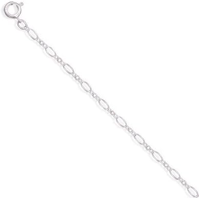 Sterling Silver 20 inch Large and Small Alternating Link Chain