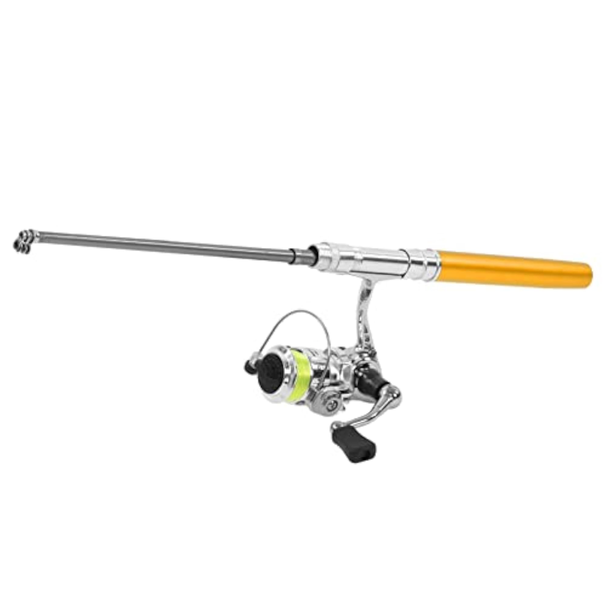 Pocket Fishing Pole with Reel Wheel, Mini Pen Shape