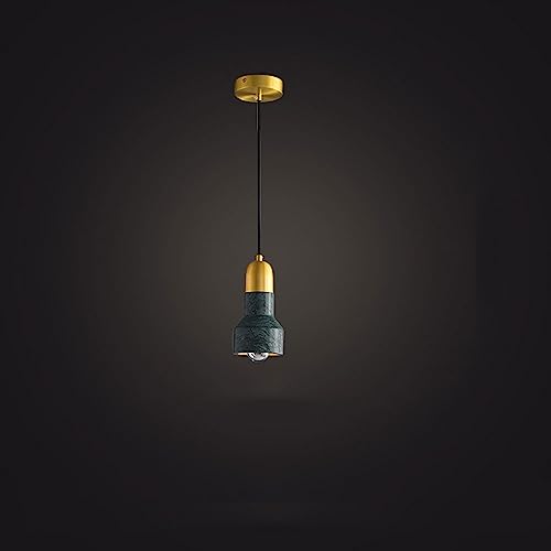 Lustre en marbre vert haut de gamme et suspension style nordique réglable