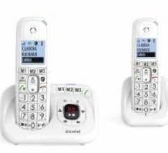 Bezprzewodowy telefon stacjonarny z sekretarką Alcatel XL785 Duo Biały