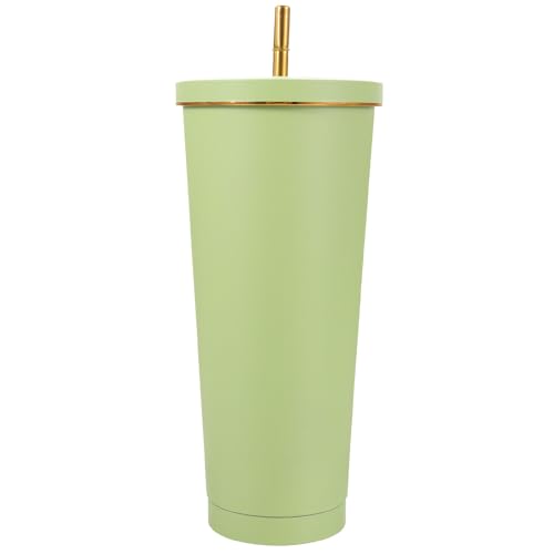 Vaso de café de acero inoxidable de doble capa aislante resistente y duradero 2