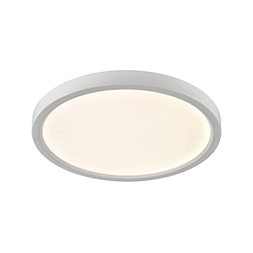 Thomas Lighting Essentials Titan 15-Inch Flush Round Mount In White - Integrated Led 15W X 15D X 1H #TOP13