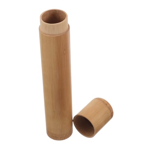 PACKOVE Portable Cigar Humidor Tube Bamboo Single Cigar Case Sealed Design for Travel Storage Accessories