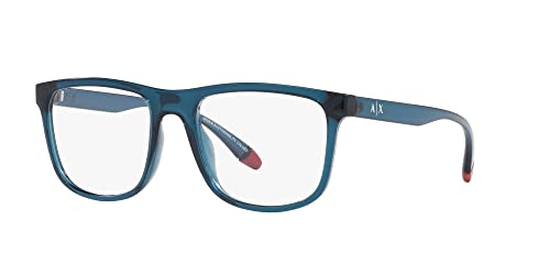 Image of Armani Exchange mens Ax3101u Universal Fit Square Prescription Eyewear Frames